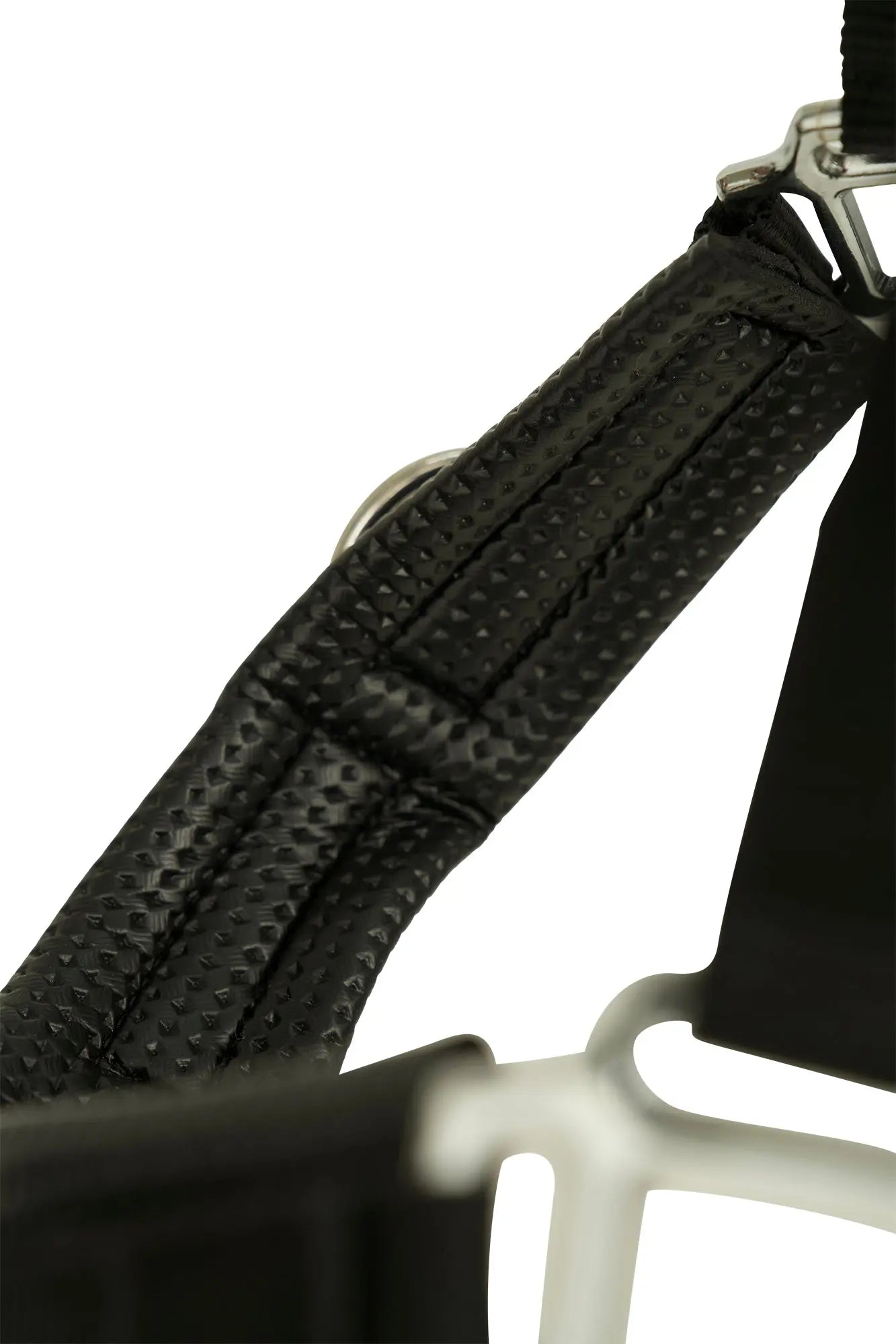 Huntley Nylon Padded Lunging Caveson, Black