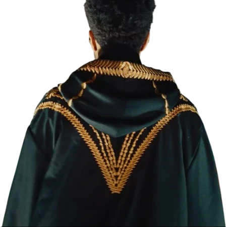 Hurry Up Tomorrow The Weeknd Golden Embroidered Hooded Coat