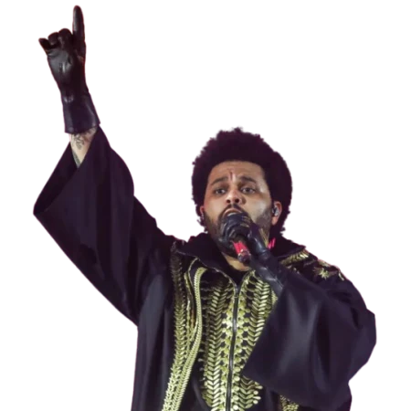 Hurry Up Tomorrow The Weeknd Golden Embroidered Hooded Coat