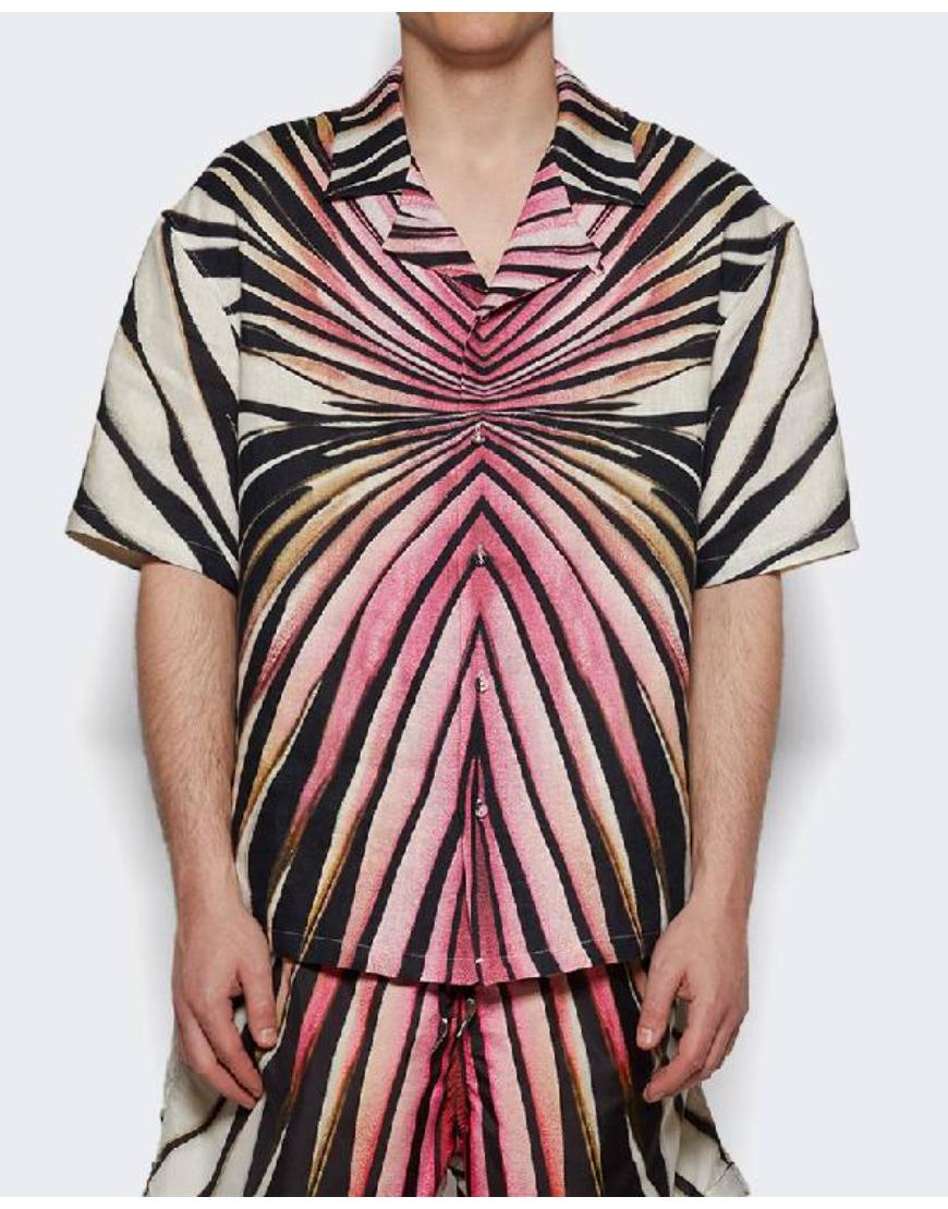 E! News 2025 Travis Kelce Pink Printed Shirt