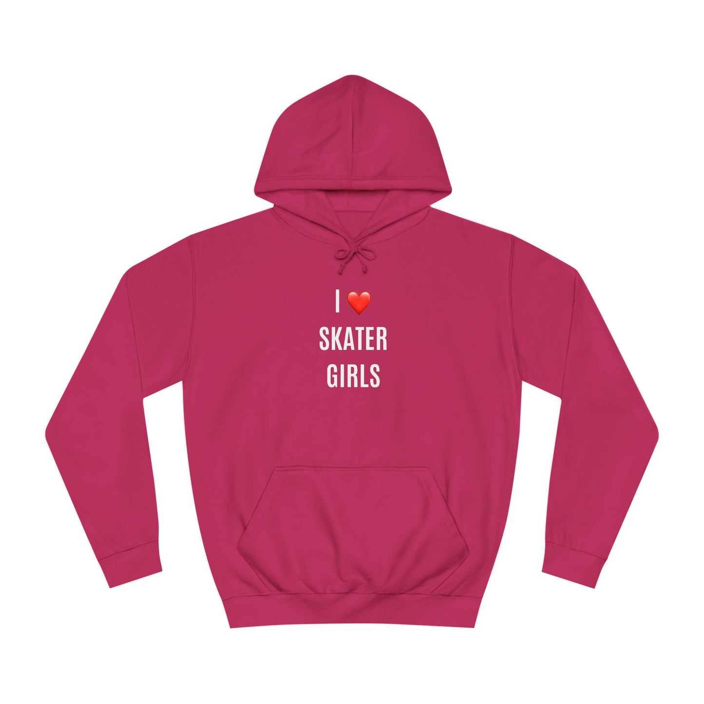 I Love Skater Girls Unisex Hoodie
