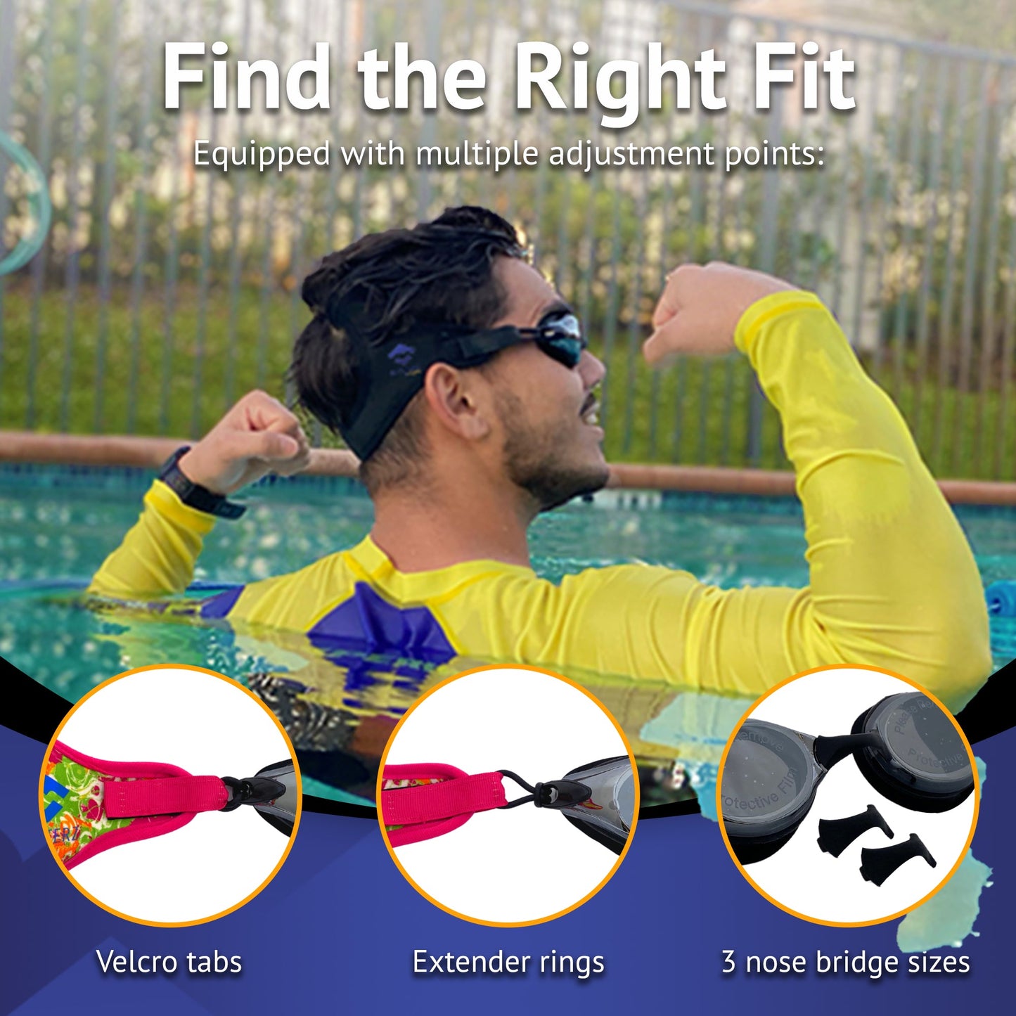 Black Masterz by Frogglez Adult/Teen Swim Goggles