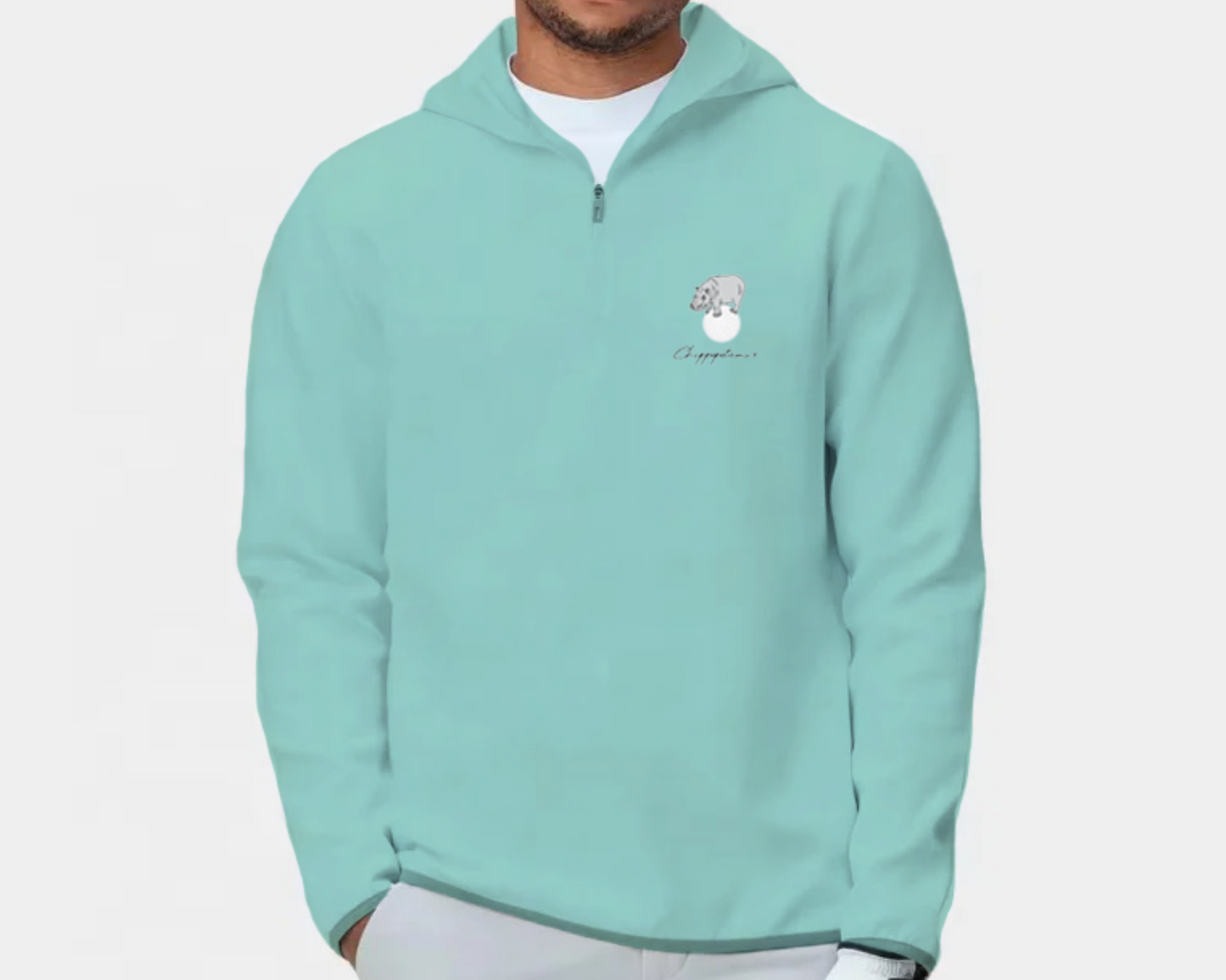 Mint Green Men's Hoodie