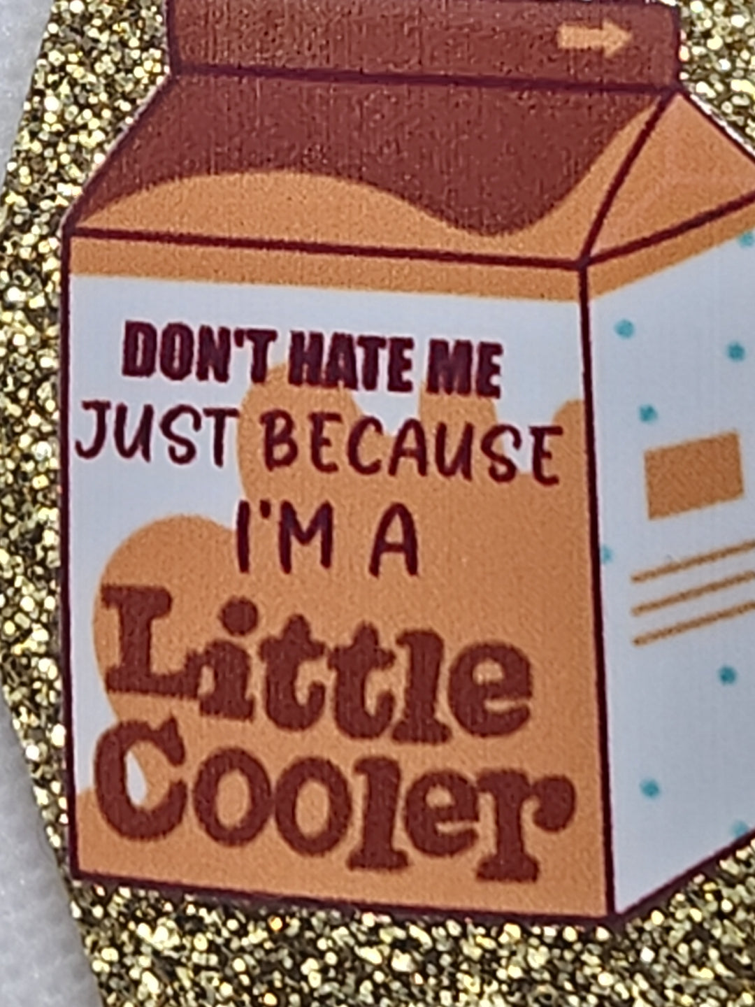 Don't Hate Me Because I'm A Little Cooler Motel Keychain