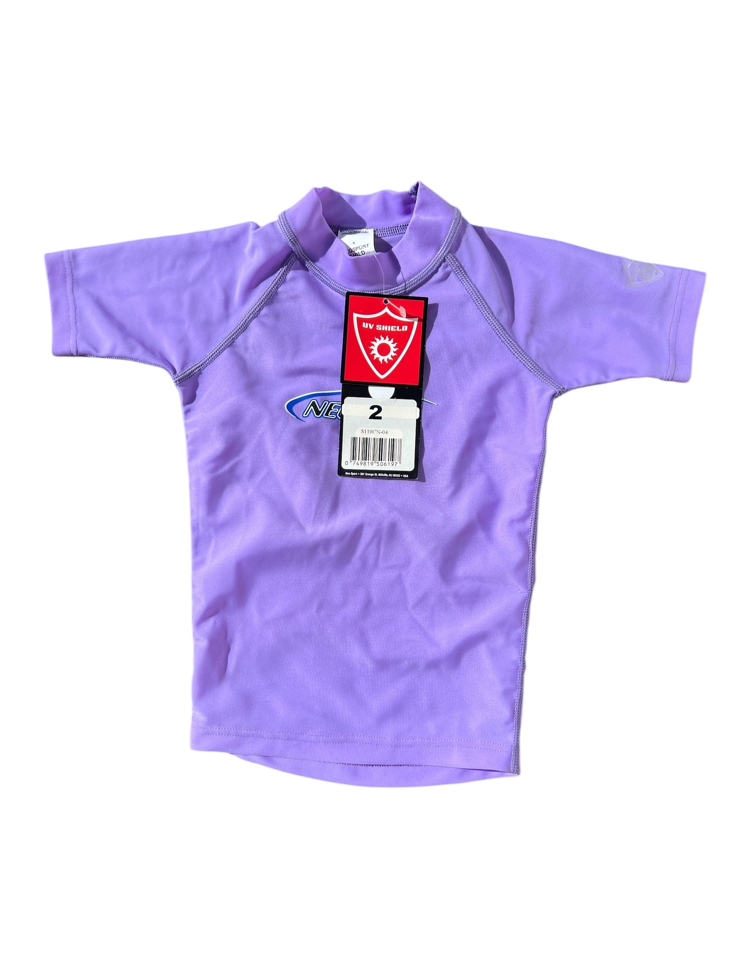 Hyperflex Children's Rash Guard, Lavender (Size 2)