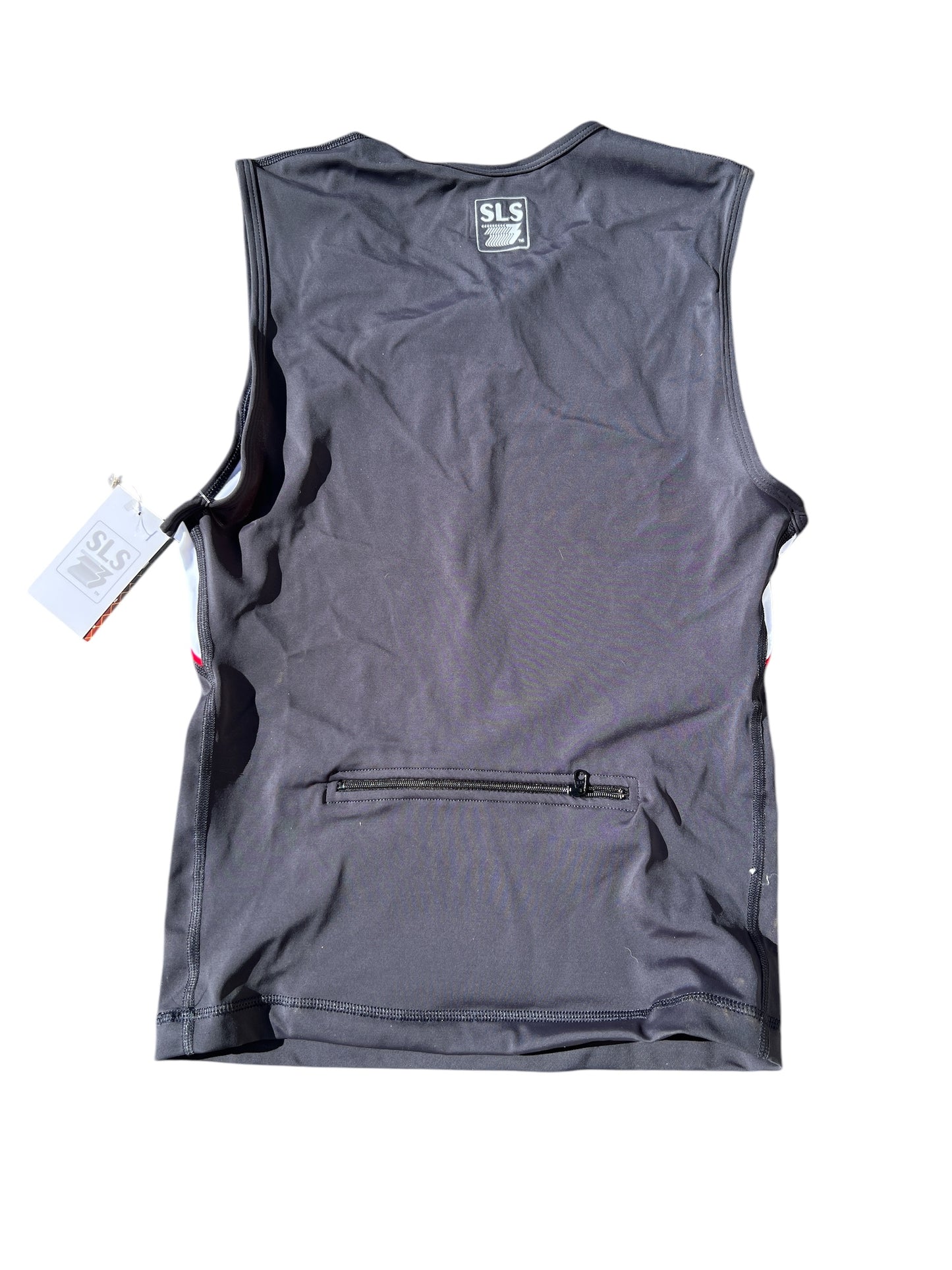 SLS3 Mens FX Race Top - Thunder Grey/Dove White (Large)