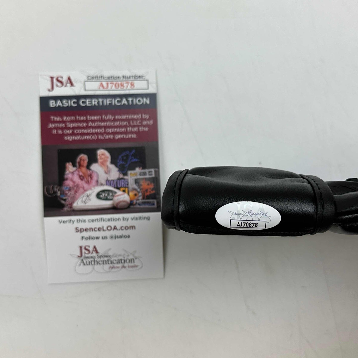 Autographed/Signed Bo Nickal Black Fighting Glove JSA COA Auto