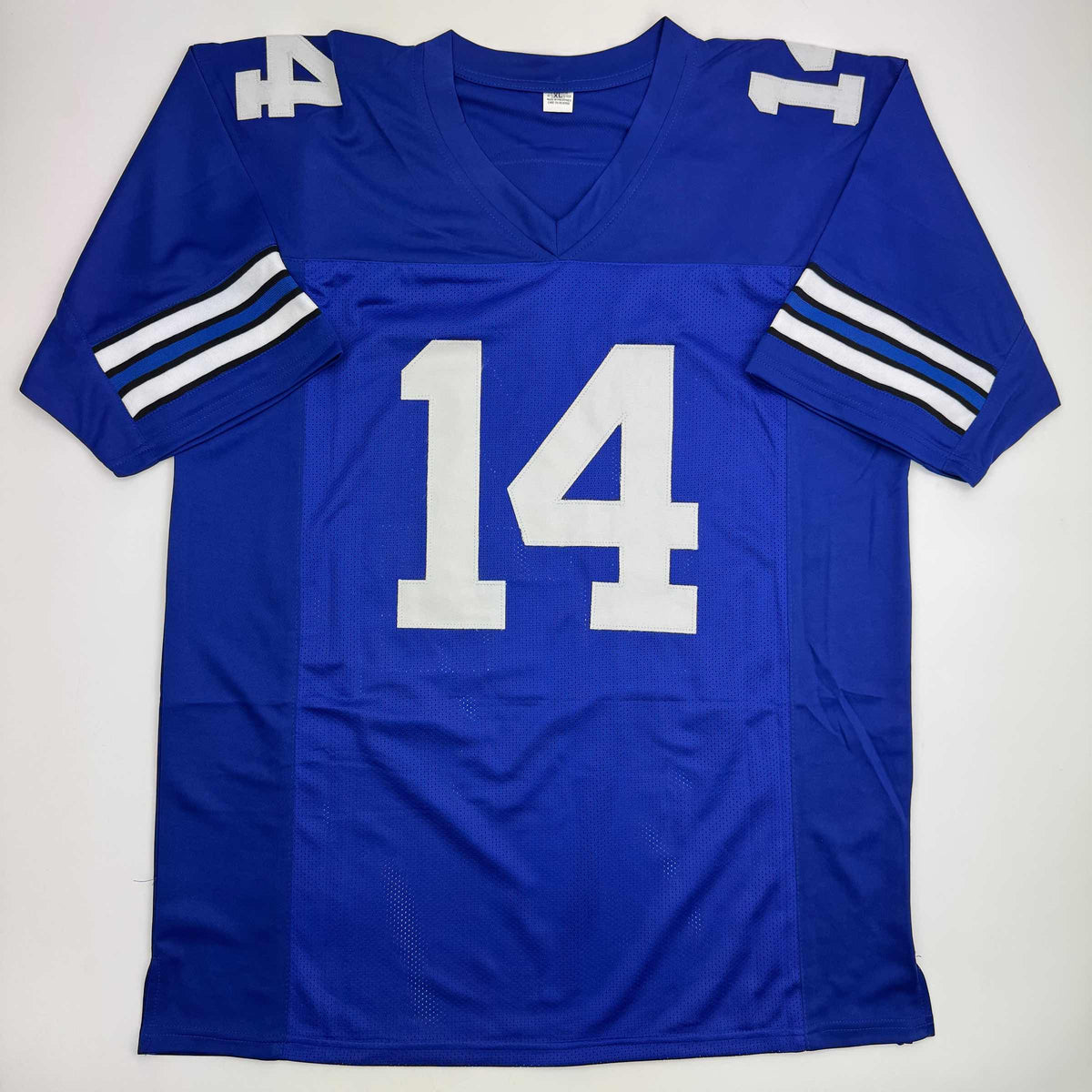 Autographed/Signed Craig Morton Dallas Blue Football Jersey JSA COA