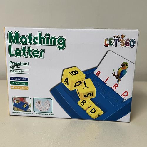 Toys for 3-8 Year Olds Boys, Spelling Games for Kids Ages 4-8 Matching Letter Ga