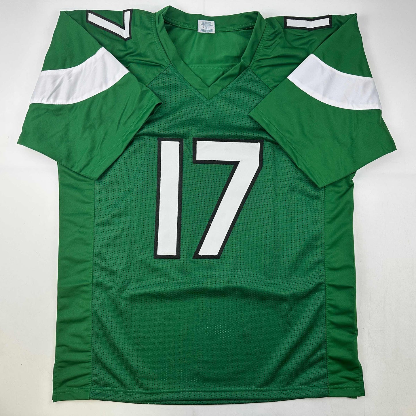 Autographed/Signed Garrett Wilson New York Green Football Jersey JSA COA
