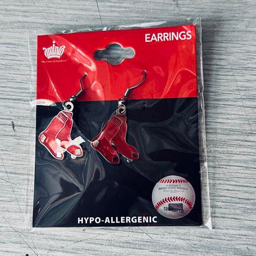MLB Boston Red Sox Logo Dangler Earrings