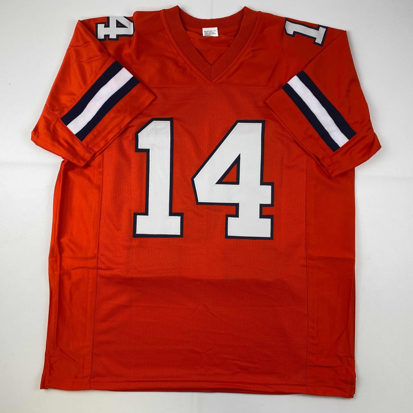 Autographed/Signed Courtland Sutton Denver Retro Orange Football Jersey PSA/DNA COA