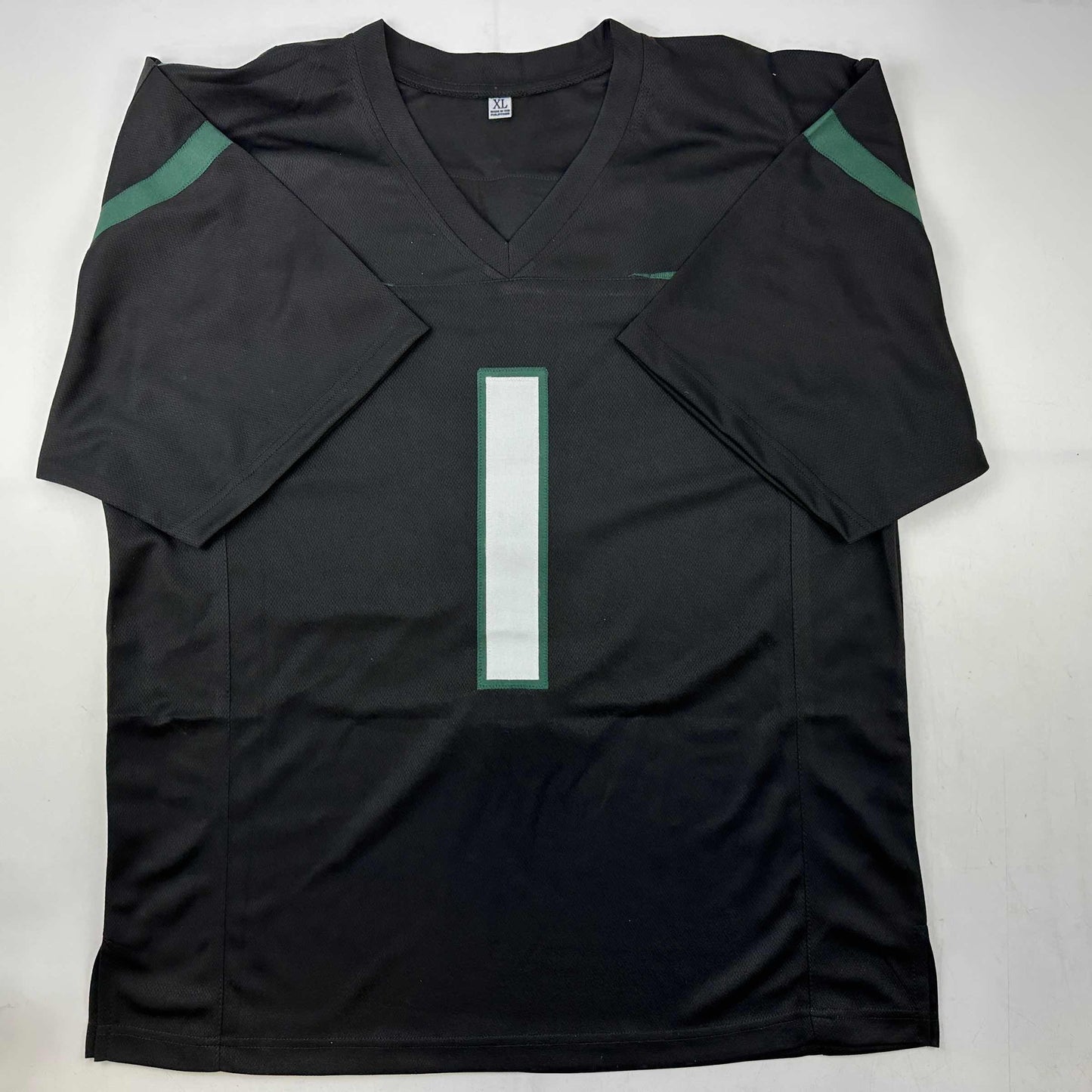 Autographed/Signed Ahmad Sauce Gardner New York Black Football Jersey Beckett BAS COA