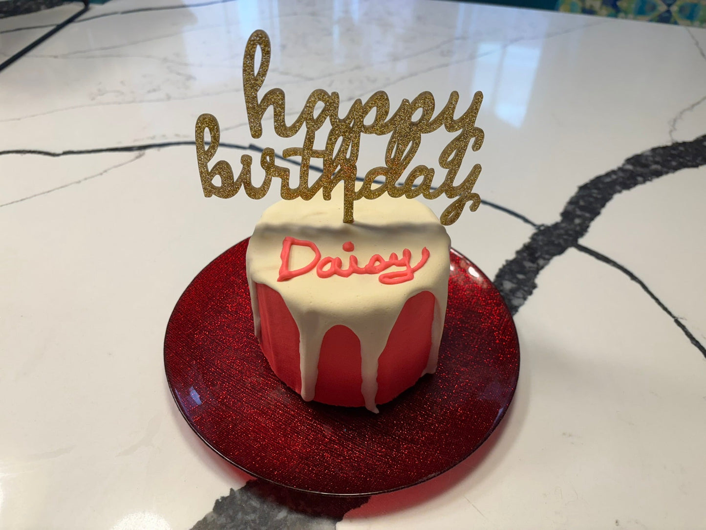 Organic Dog Birthday Gotcha Cake