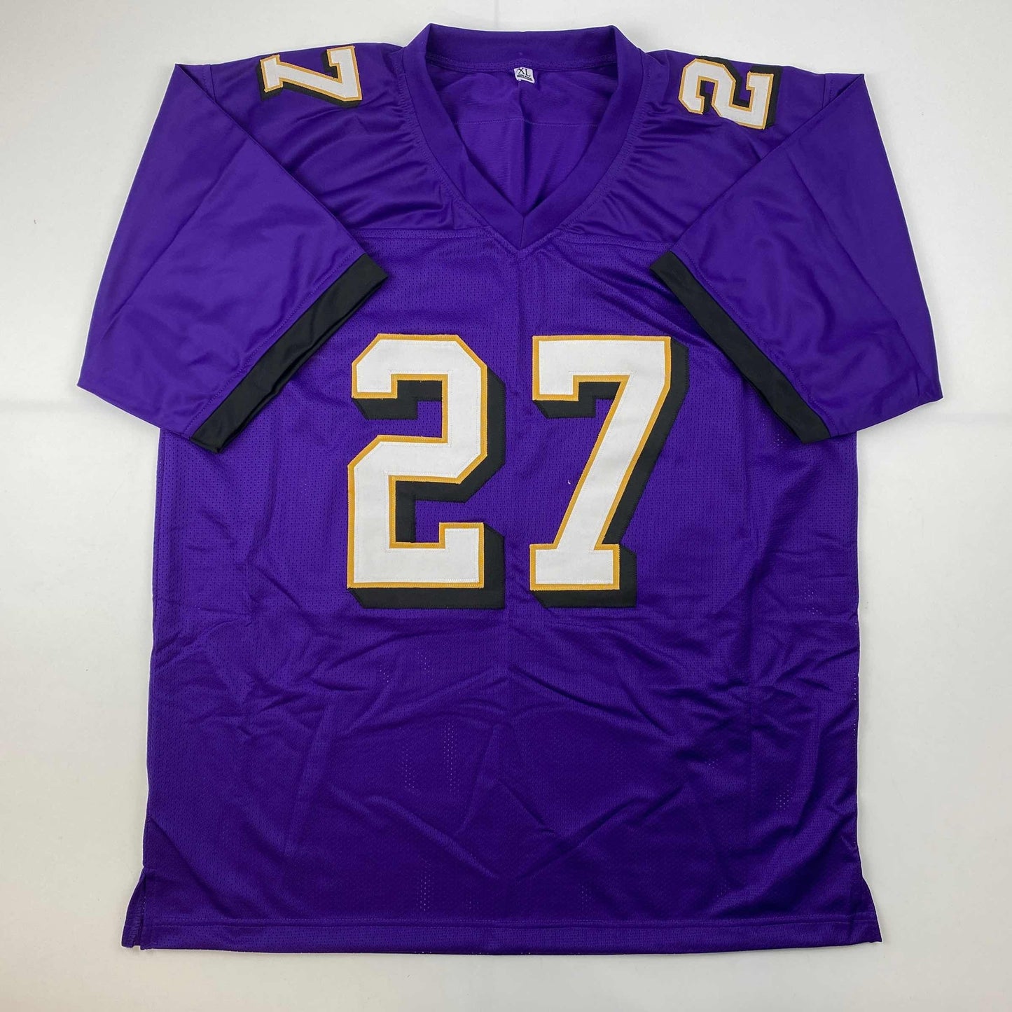 Autographed/Signed JK J.K. Dobbins Baltimore Purple Football Jersey JSA COA