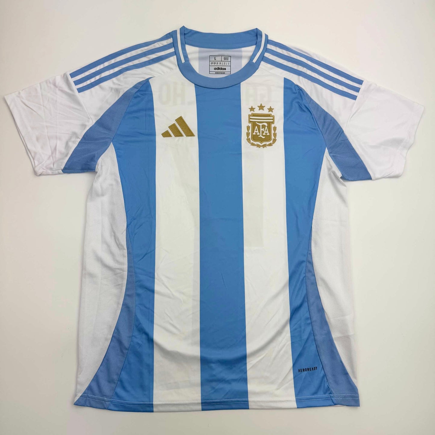 Autographed/Signed Alejandro Garnacho Argentina Blue Soccer Futbol Jersey Beckett BAS COA #2