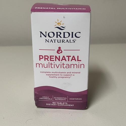 Nordic Naturals Prenatal Multivitamin 60 Tablets, Brand New In Box Exp 01/25