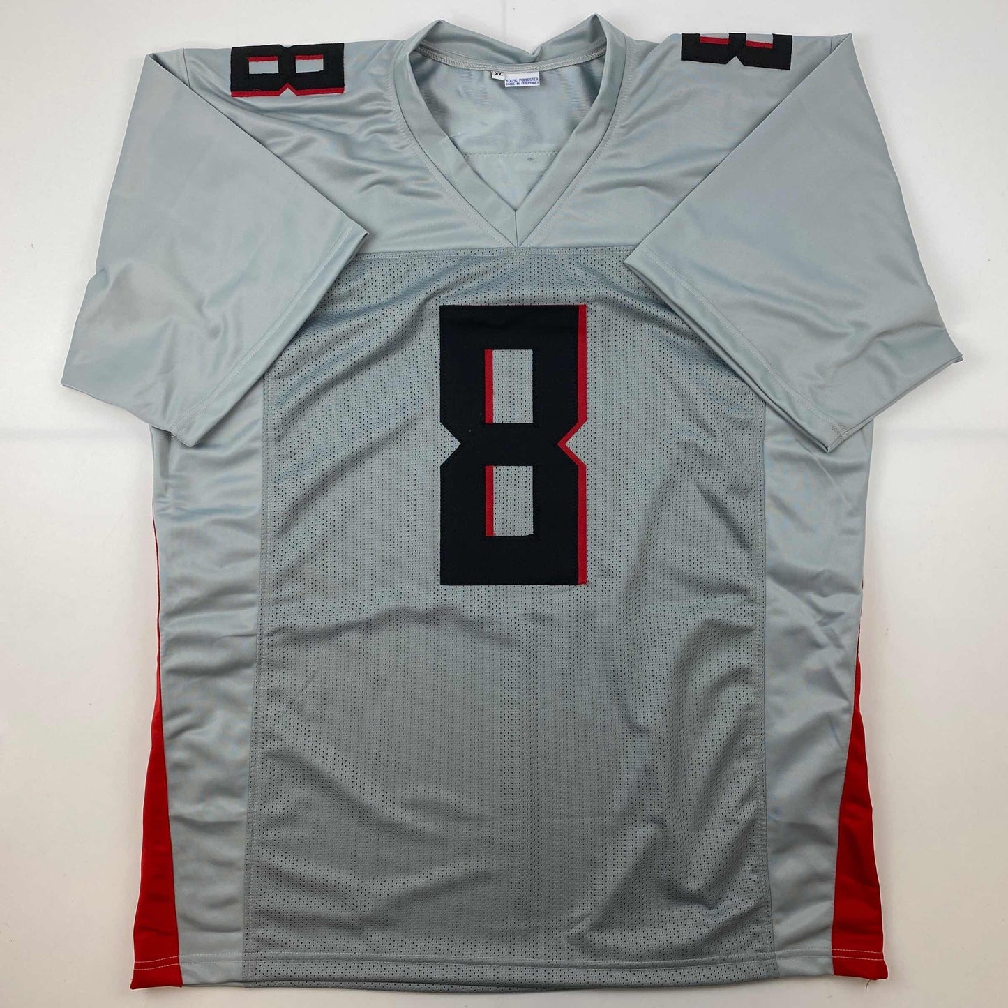 Autographed/Signed Kyle Pitts Atlanta Grey Football Jersey Beckett BAS COA