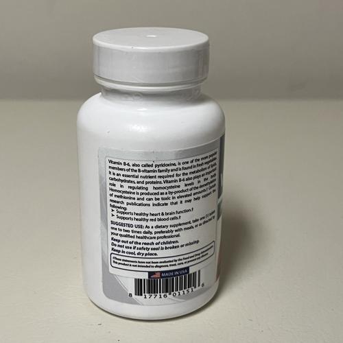 Best Naturals Vitamin B6 50 mg 250 Tablets