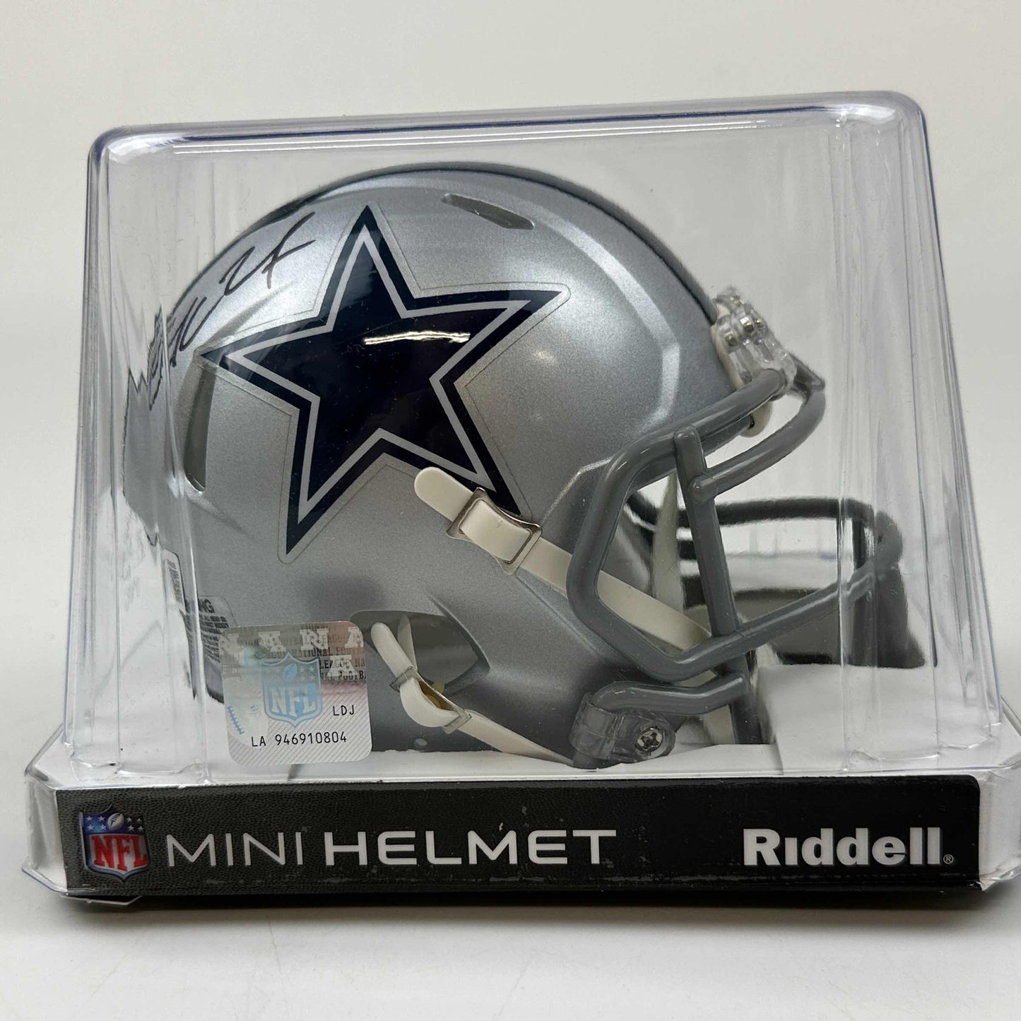 Autographed/Signed Zack Martin Dallas Cowboys Mini Football Helmet Beckett BAS COA
