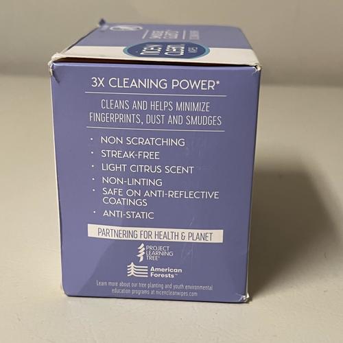 Nice 'n Clean SmudgeGuard Lens Cleaning Wipes (100 Total Wipes) | Pre-Moistened