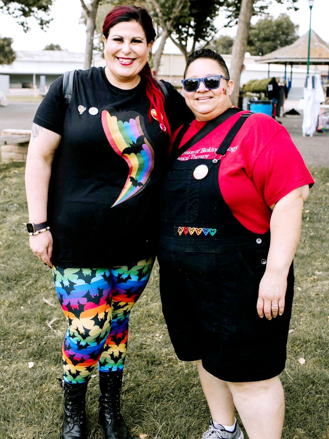 Rainbow Bats (Exclusive) - High-quality Handcrafted Vibrant Leggings