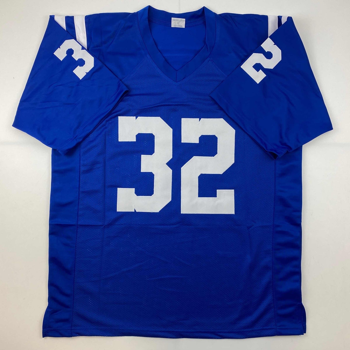 Autographed/Signed Edgerrin James Indianapolis Blue Football Jersey JSA COA