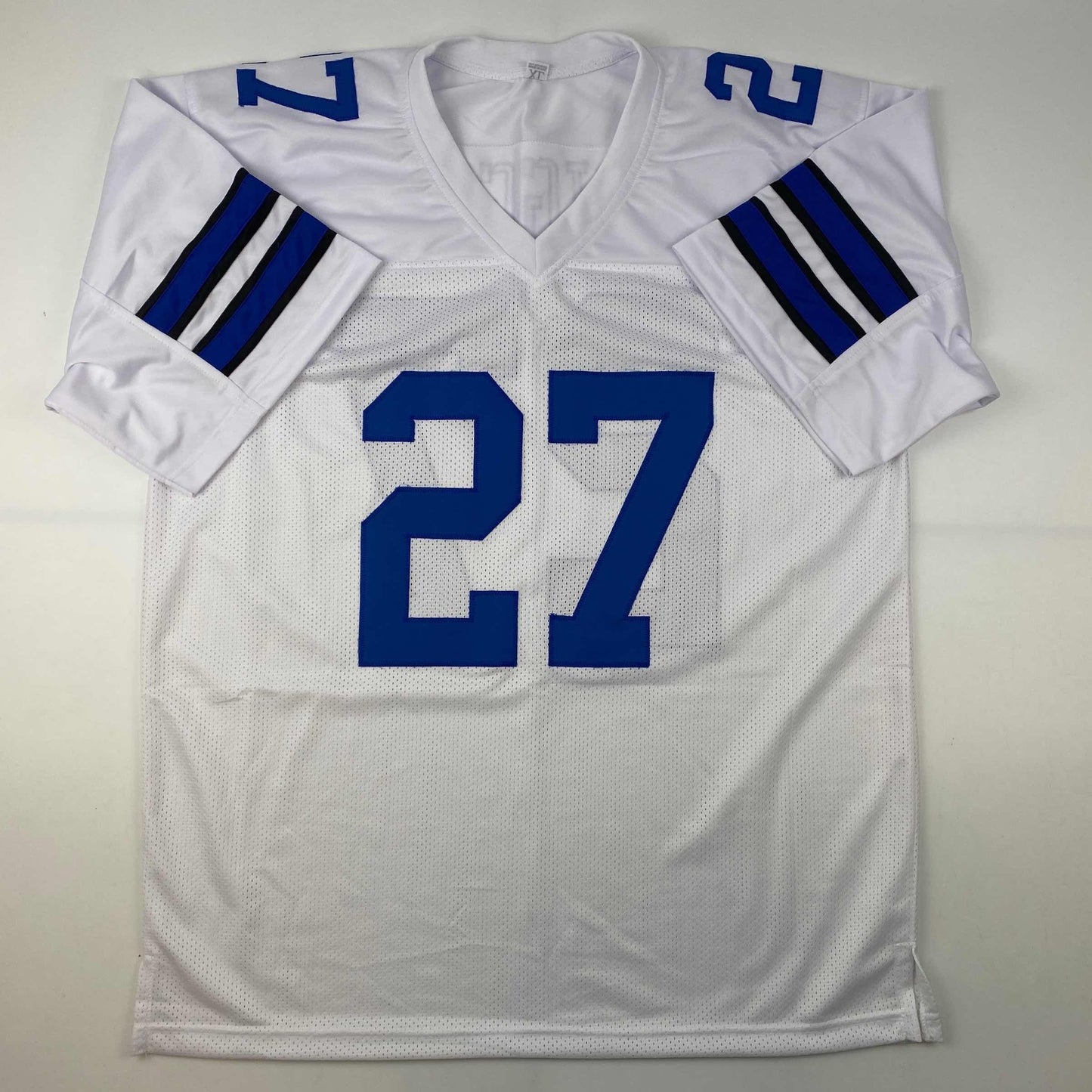 Autographed/Signed Trevon Diggs #27 Dallas White Football Jersey JSA COA