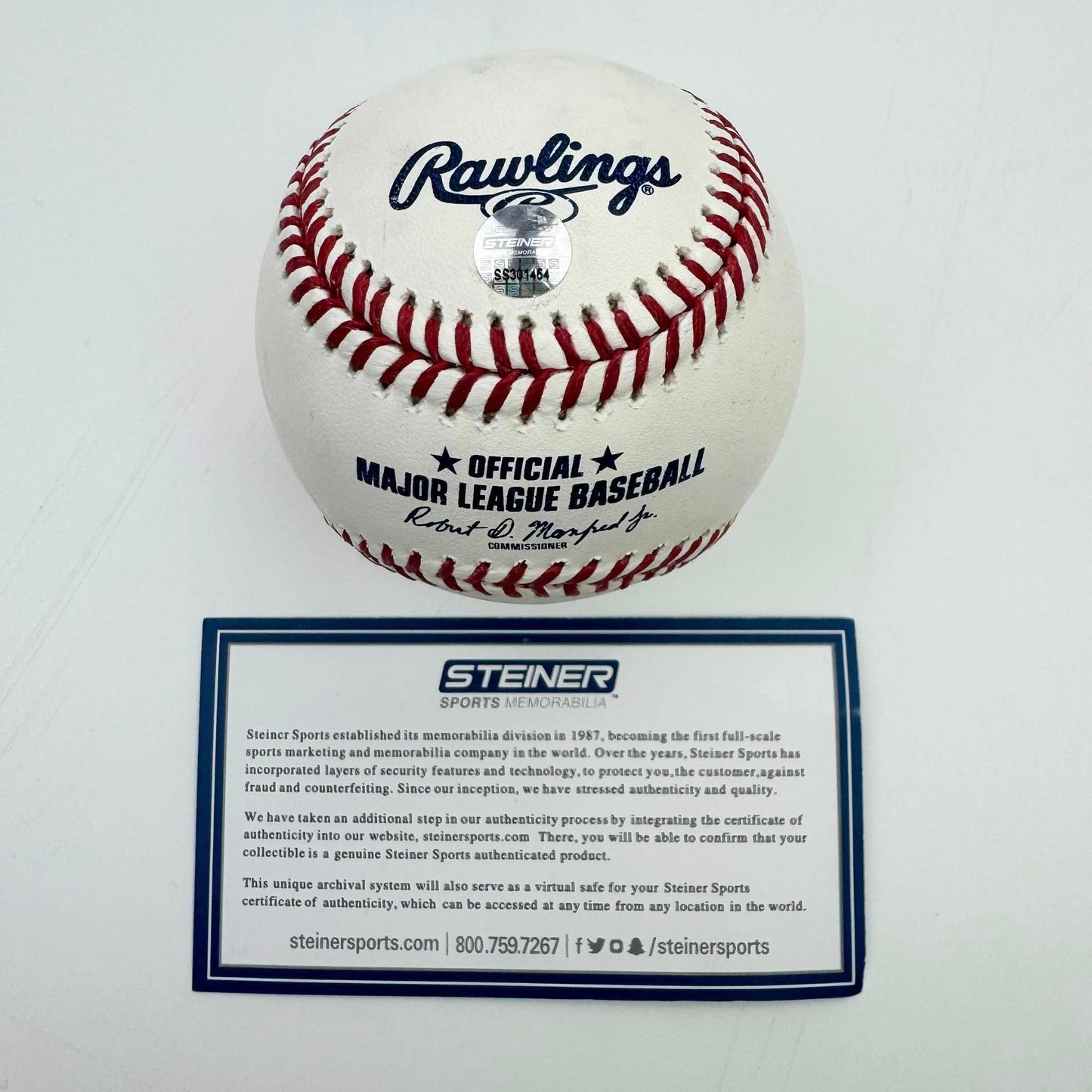 Autographed/Signed Chipper Jones HOF 18 Rawlings Official Major League Baseball ROMLSteiner COA