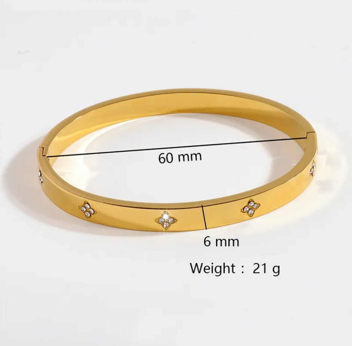 Bloom Bangle - Diamond Flower Bracelet