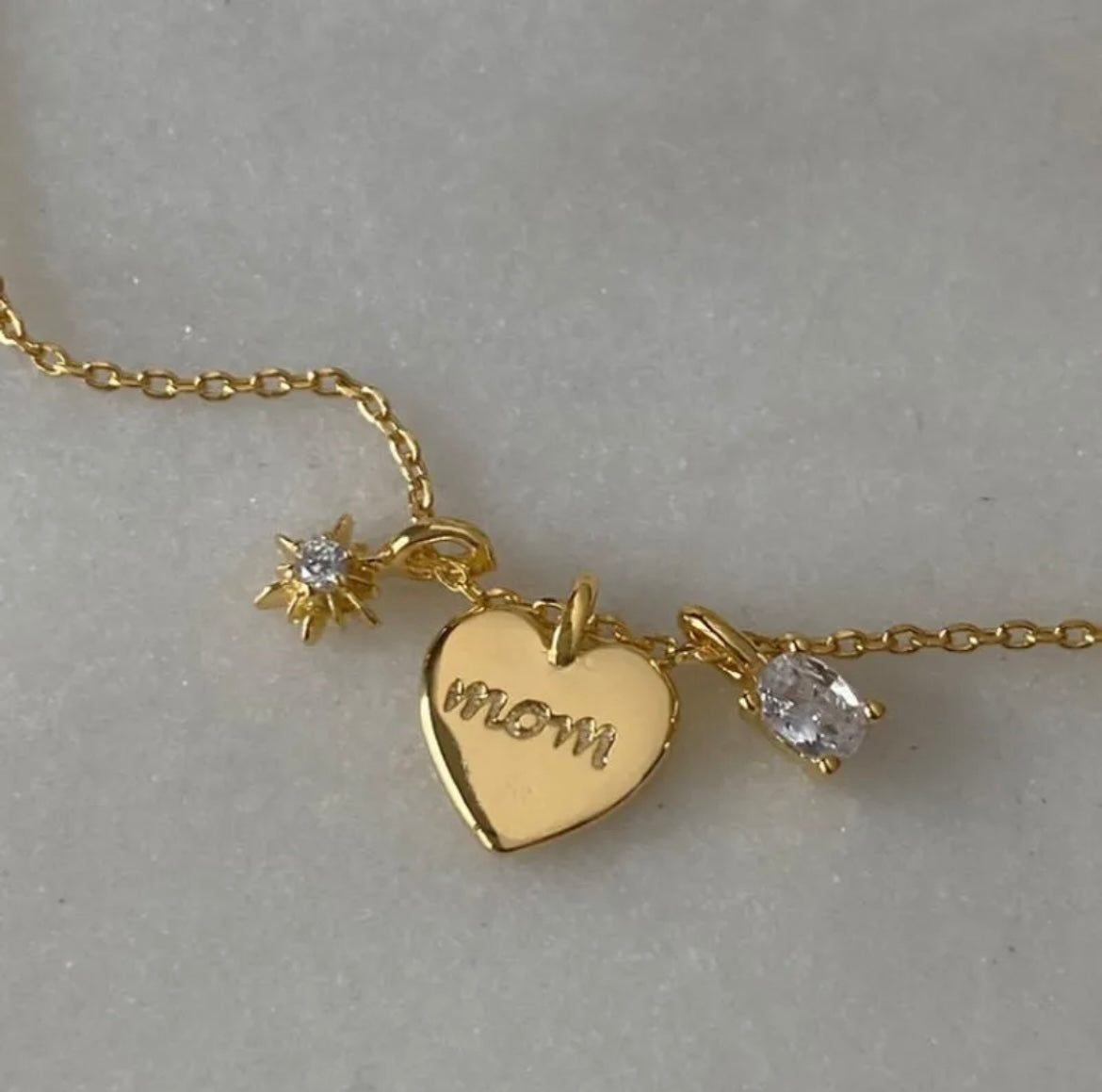 Mom Heart Necklace