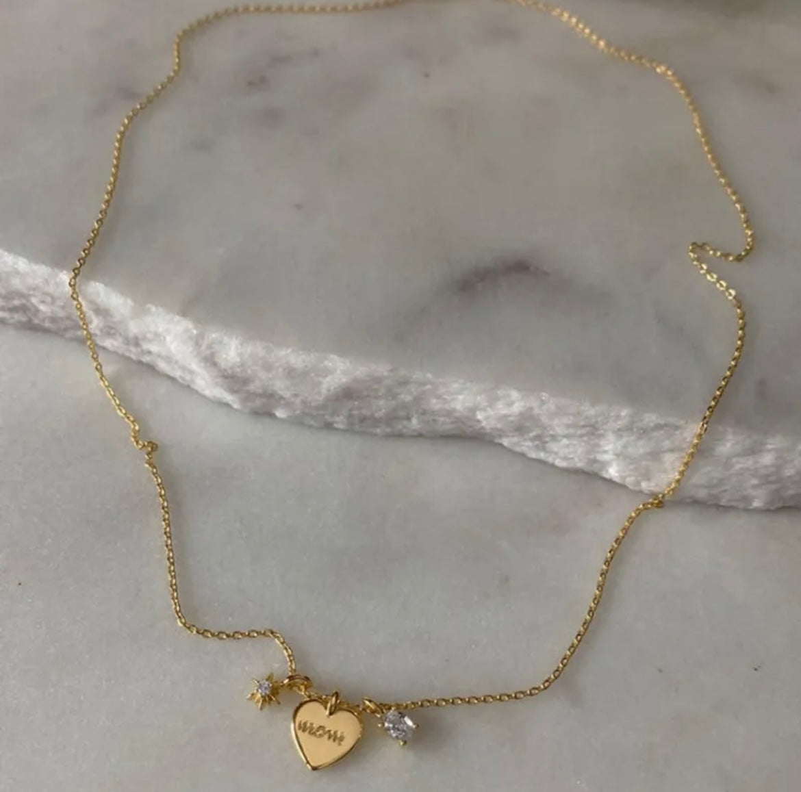 Mom Heart Necklace