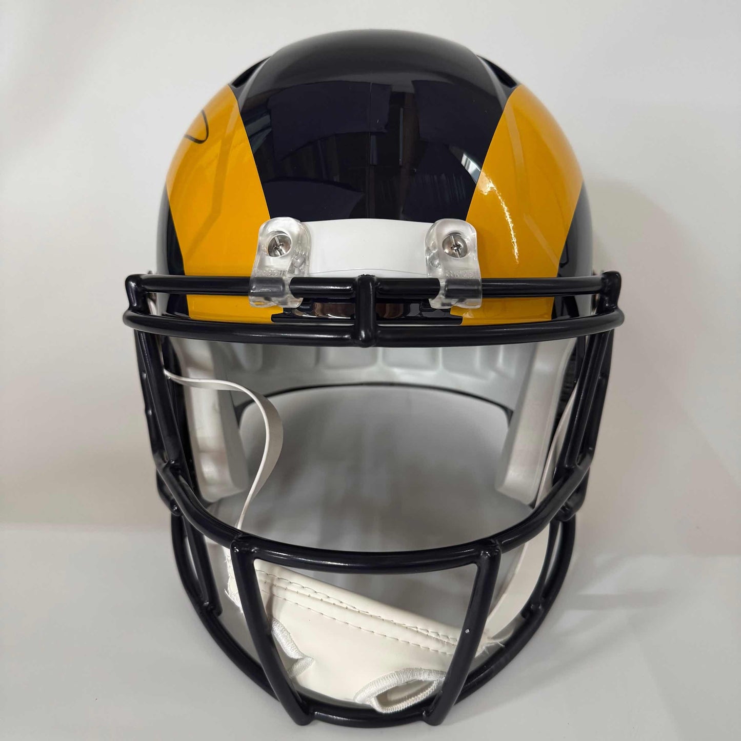 Autographed/Signed Aaron Donald Los Angeles Rams Eclipse Full Size F/S Football Helmet JSA COA