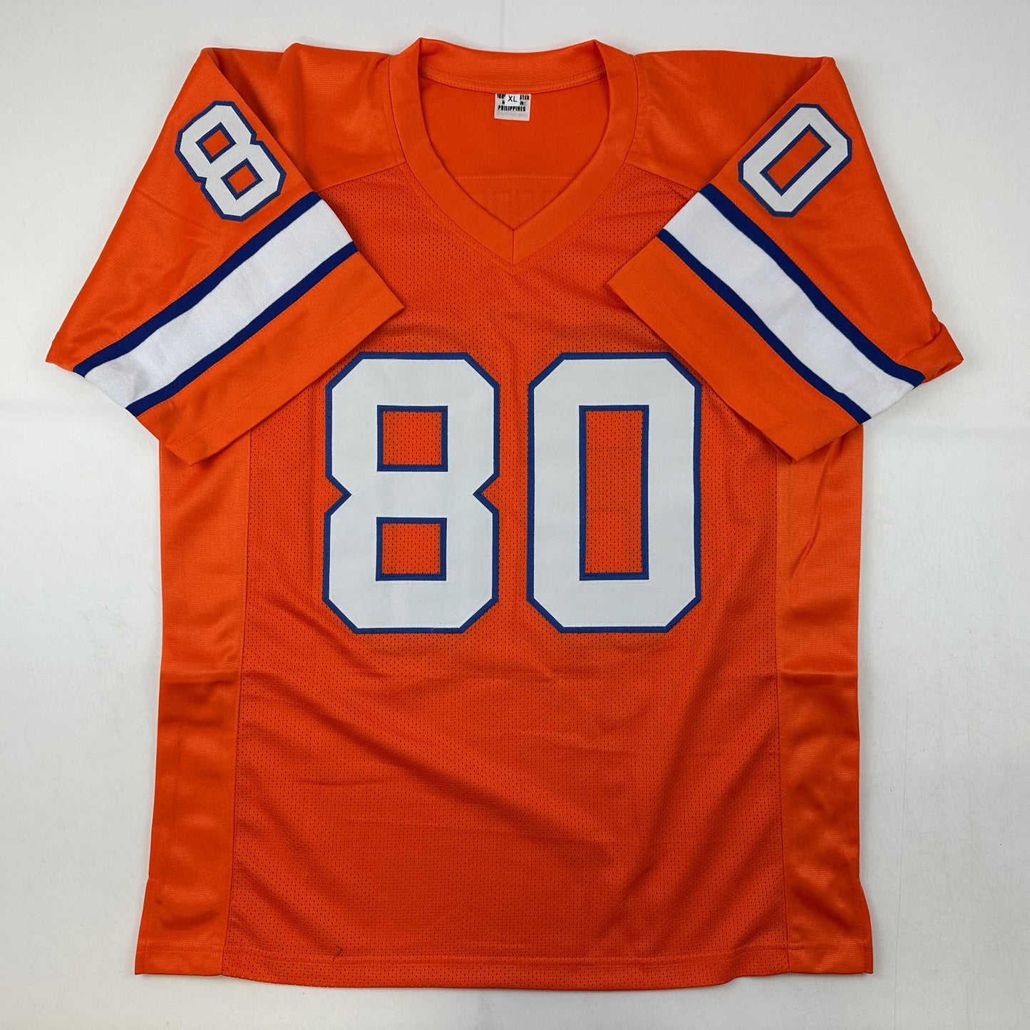 Autographed/Signed Rick Upchurch Denver Orange Football Jersey JSA COA