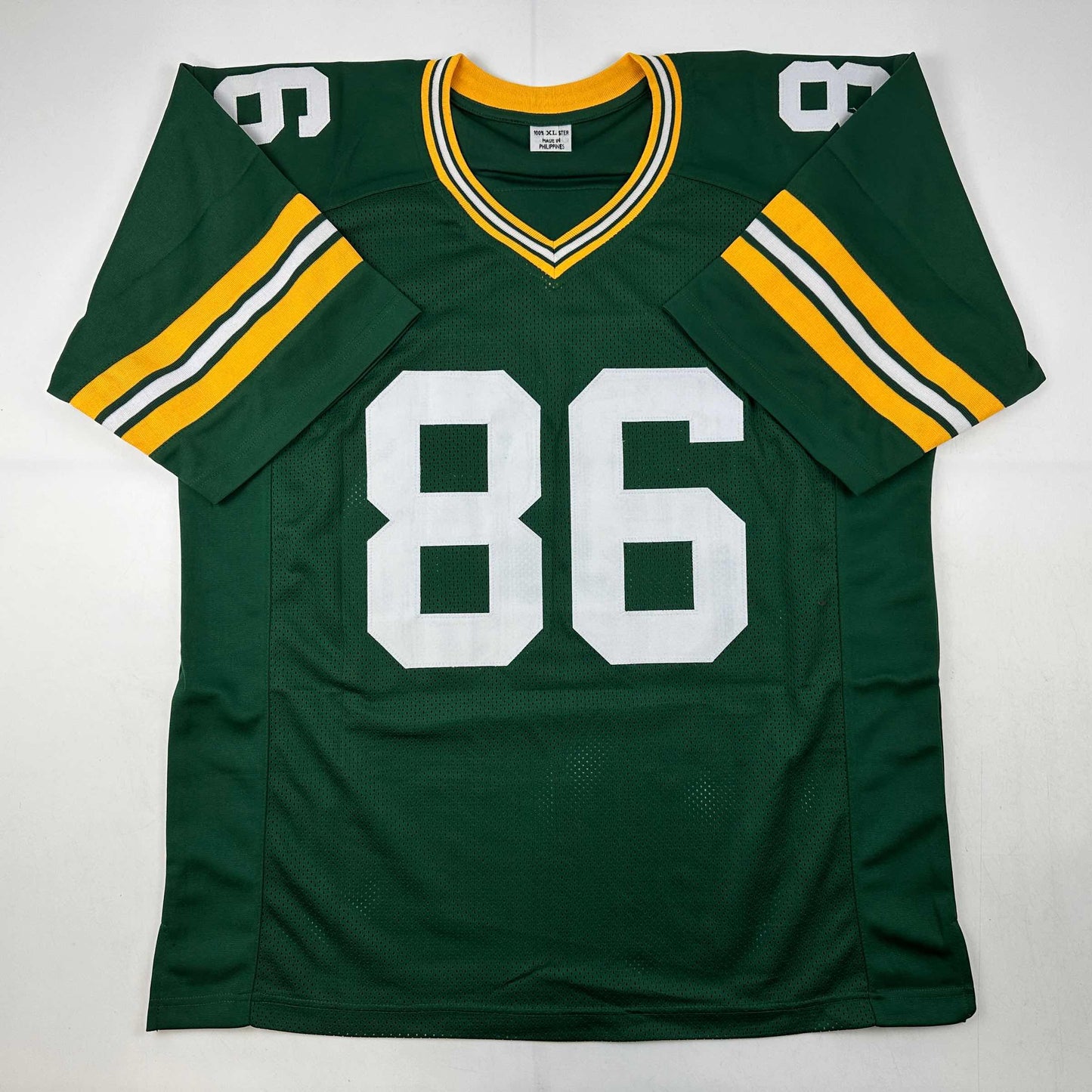 Autographed/Signed Antonio Freeman Green Bay Green Football Jersey Beckett BAS COA