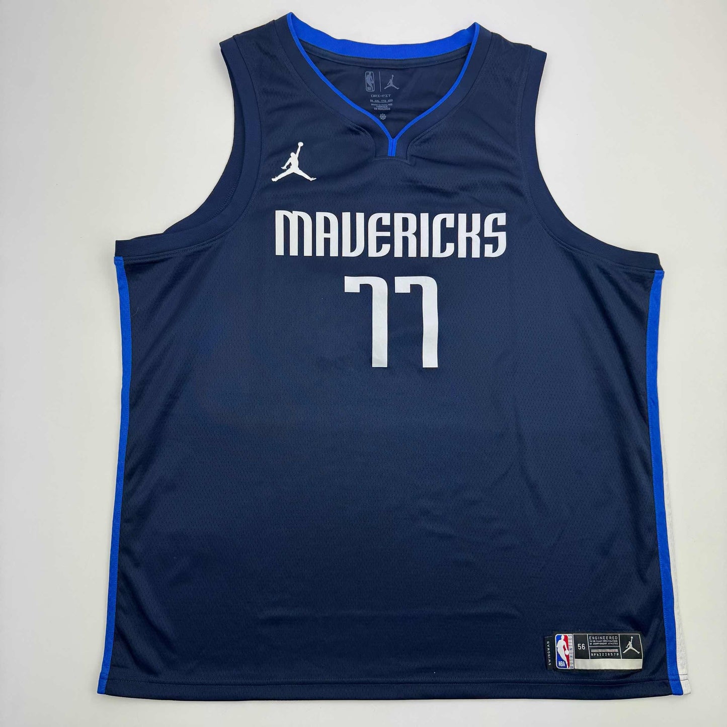 Autographed/Signed Luka Doncic Dallas Mavericks Dark Blue Authentic Basketball Jersey Fanatics COA
