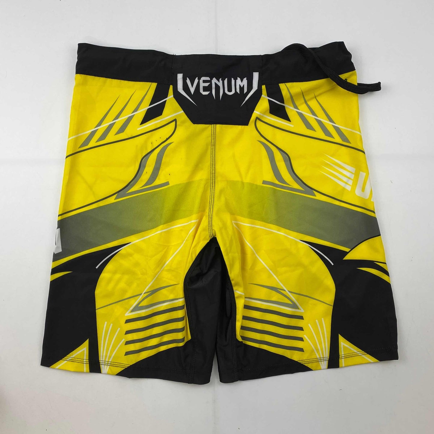Autographed/Signed Khamzat Borz Chimaev Venom UFC MMA Ultimate Fighting Yellow Trunks PSA/DNA COA