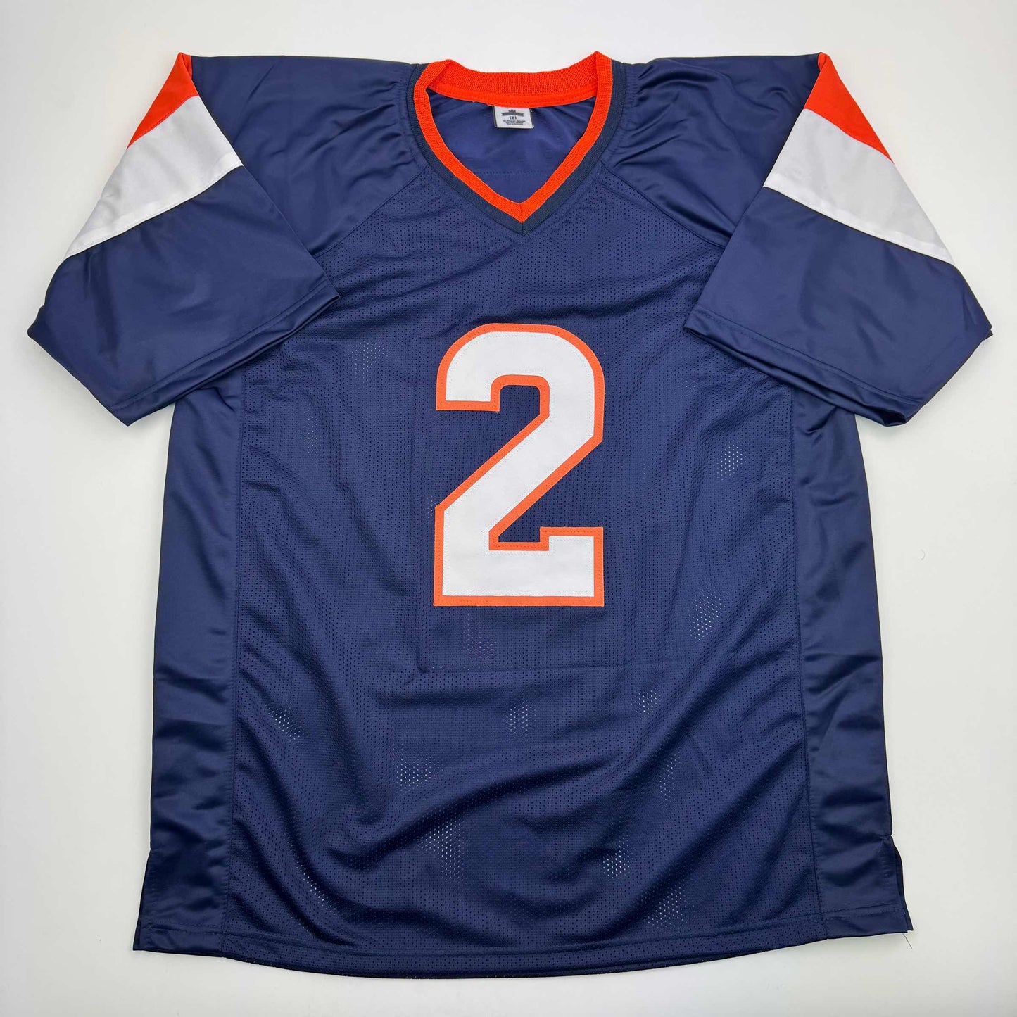 Autographed/Signed Patrick Surtain II Denver Blue Football Jersey JSA COA #2