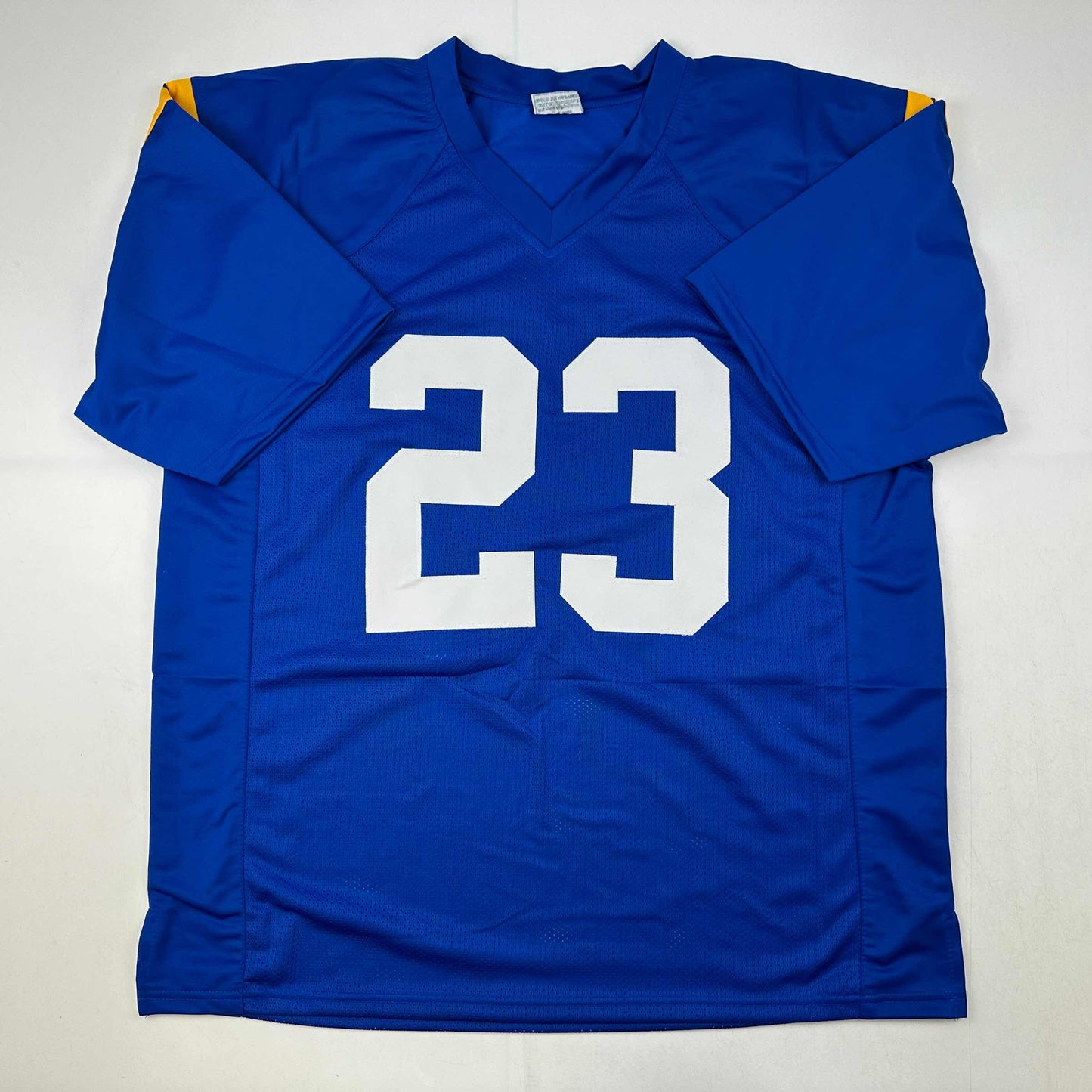 Autographed/Signed Kyren Williams Los Angeles LA Blue Football Jersey Beckett BAS COA