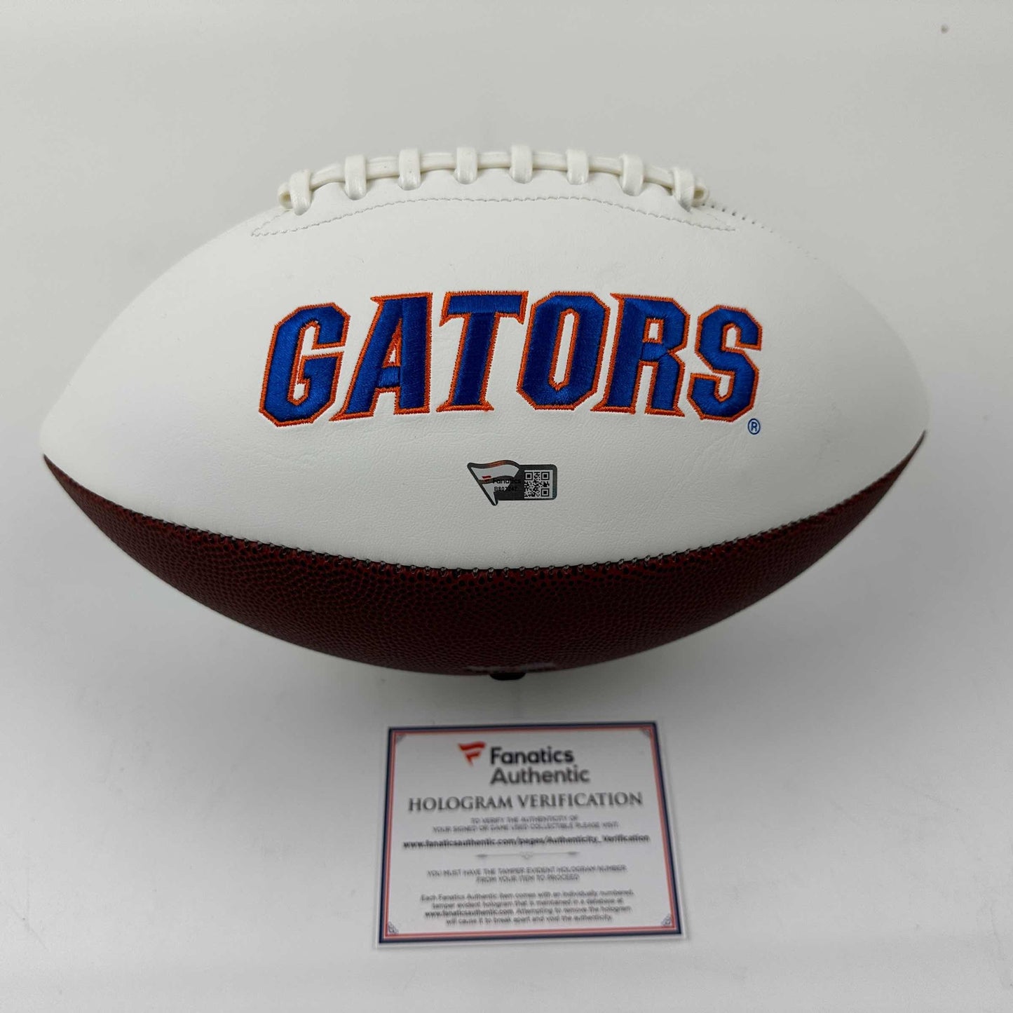 Autographed/Signed Anthony Richardson Florida Gators Full Size FS F/S White Panel Logo College Football Fanatics COA