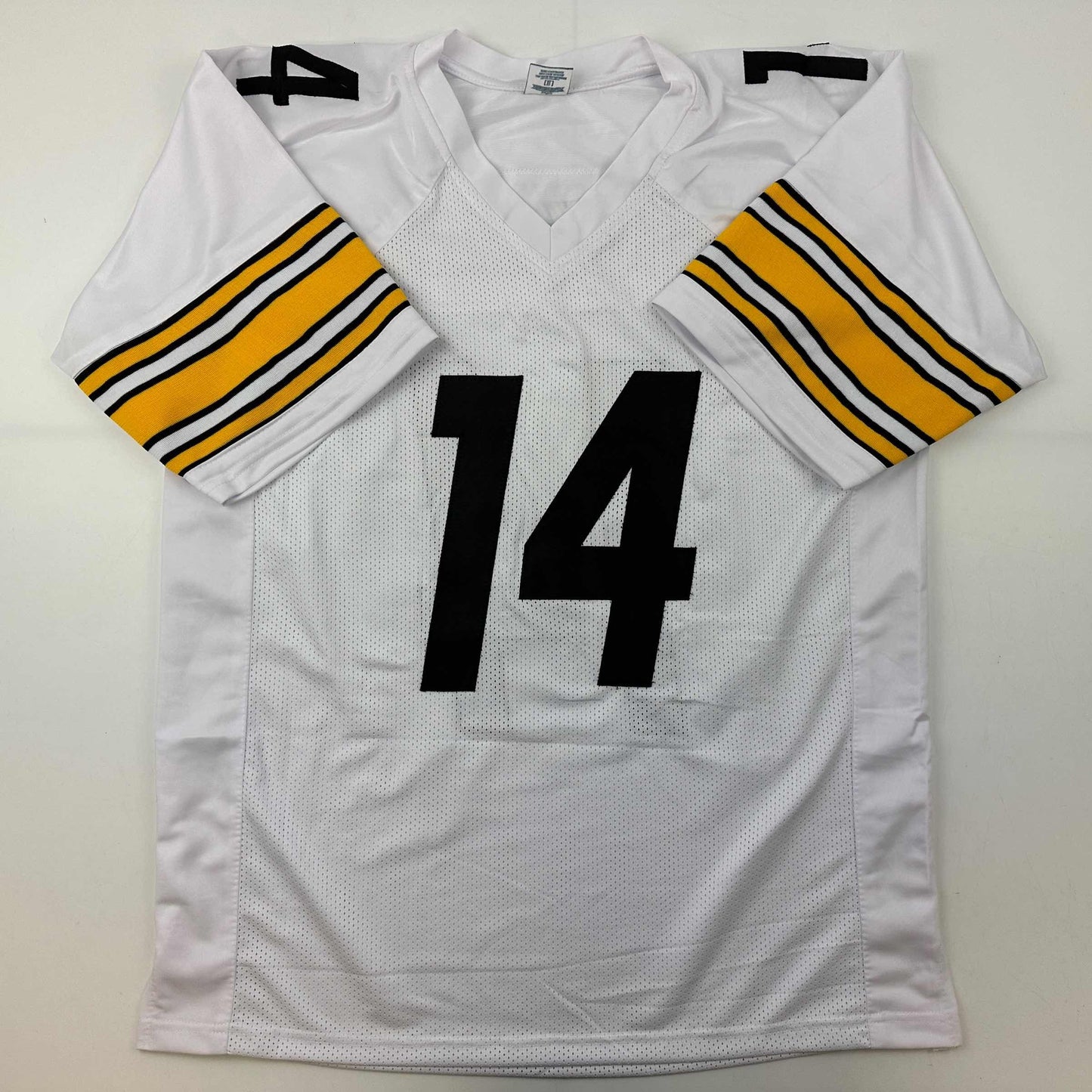 Autographed/Signed George Pickens Pittsburgh White Football Jersey JSA COA