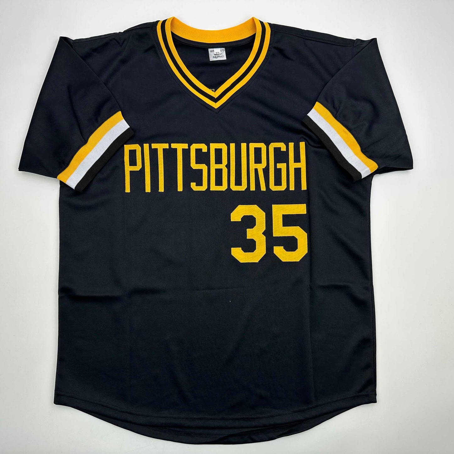 Autographed/Signed Manny Sanguillen Pittsburgh Black Baseball Jersey JSA COA