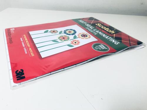 Scotch 3M Self-Sealing Laminating Sheets, 9x12" letter size LS854SS10, 10 sheets
