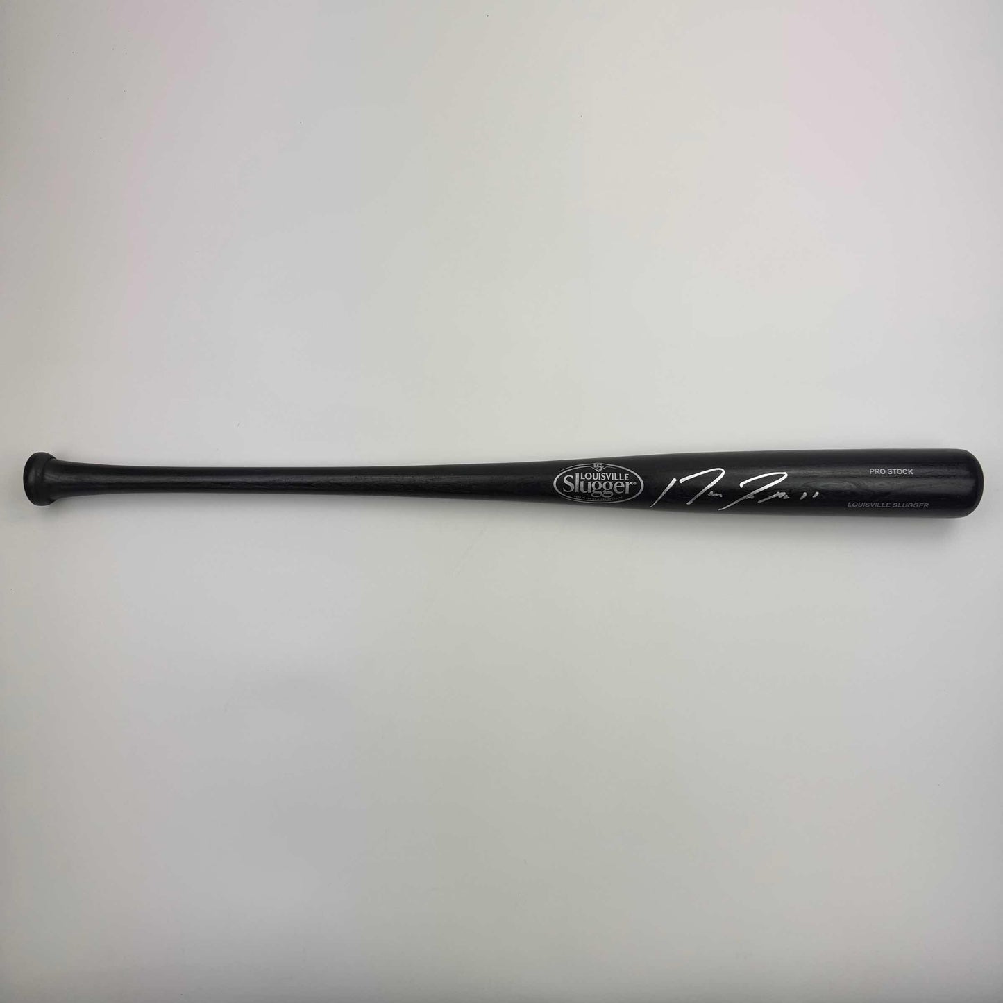 Autographed/Signed Jose Ramirez Black Louisville Slugger Baseball Bat JSA COA