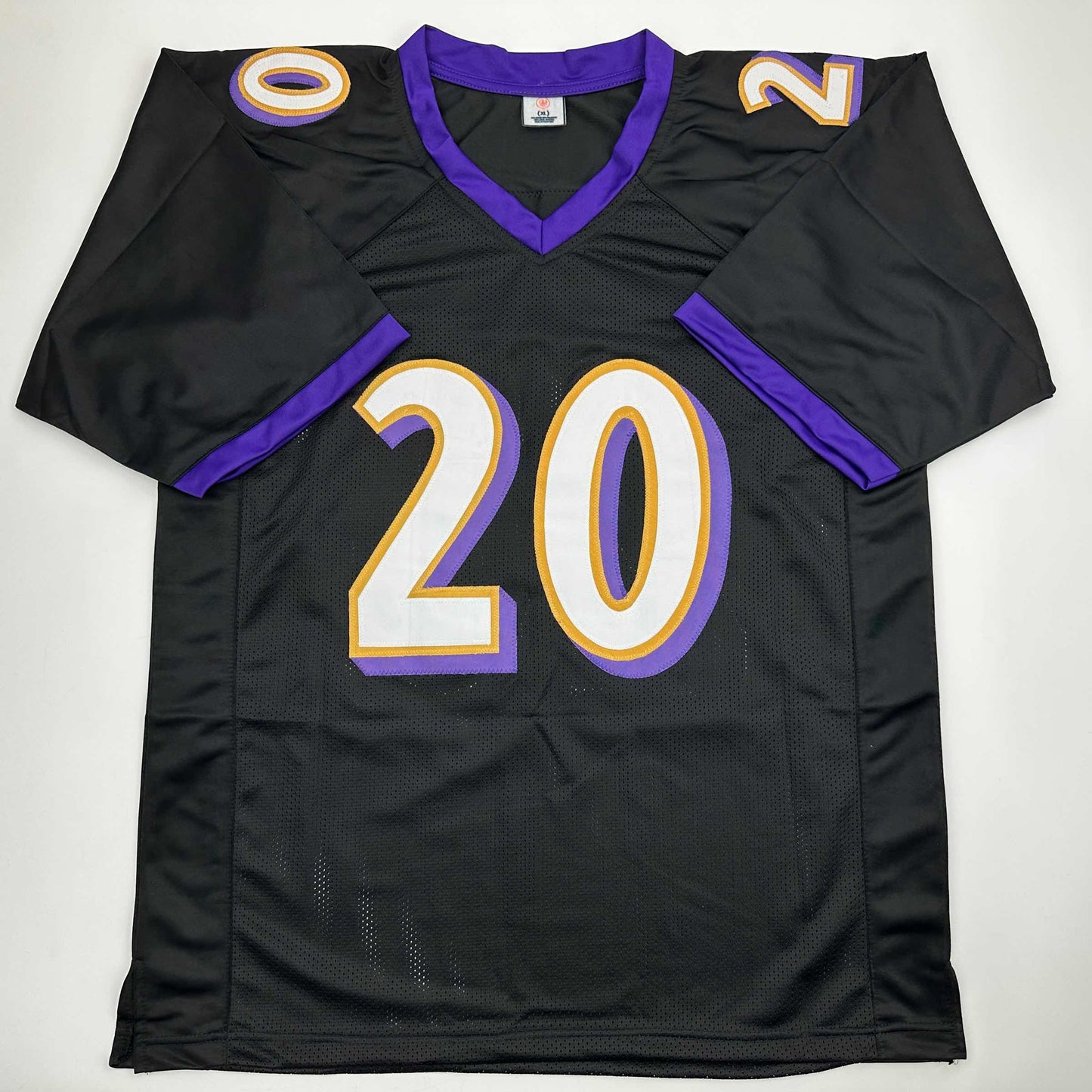 Autographed/Signed Ed Reed Baltimore Black Football Jersey Beckett BAS COA