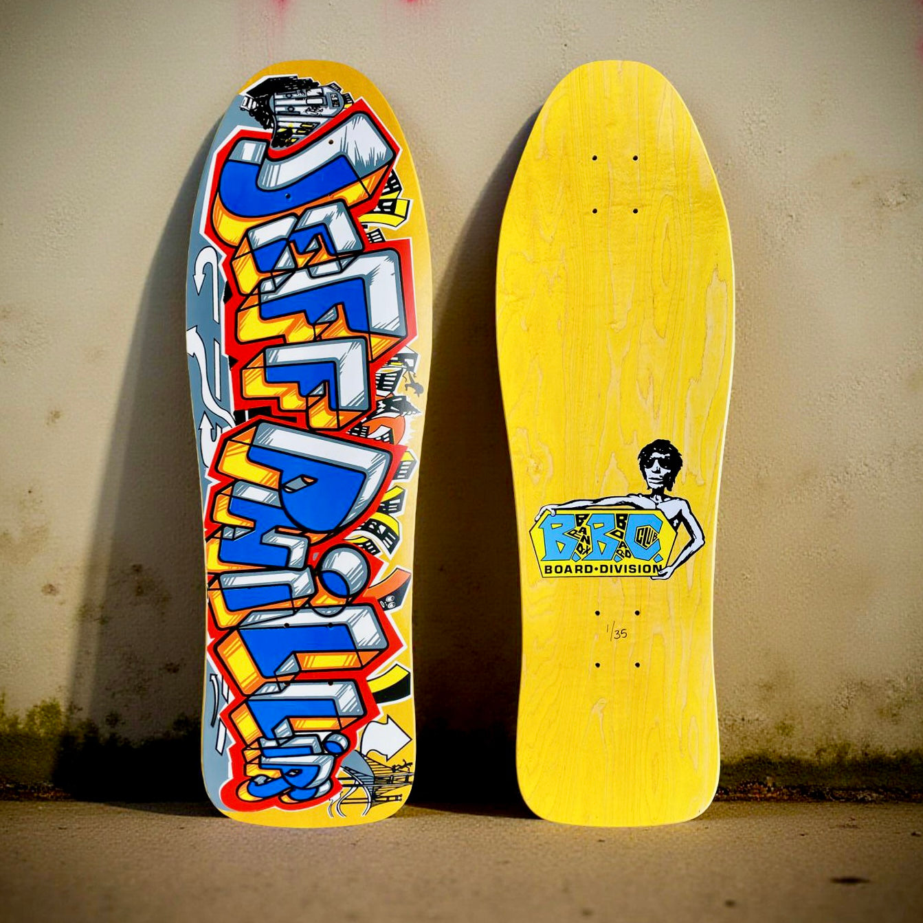 Jeff Phillips GRAFFITI Limited Edition, HAND PAINTED BBC Deck (1 of 35)
