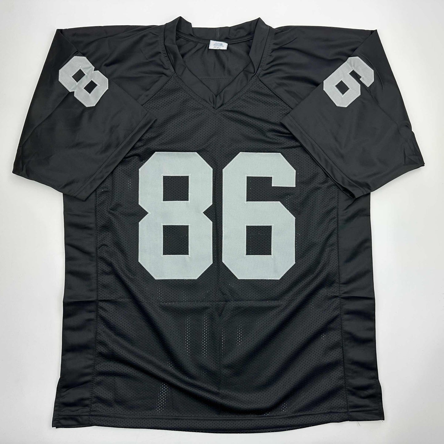 Autographed/Signed Raghib Ismail Rocket Oakland Black Football Jersey Beckett BAS COA