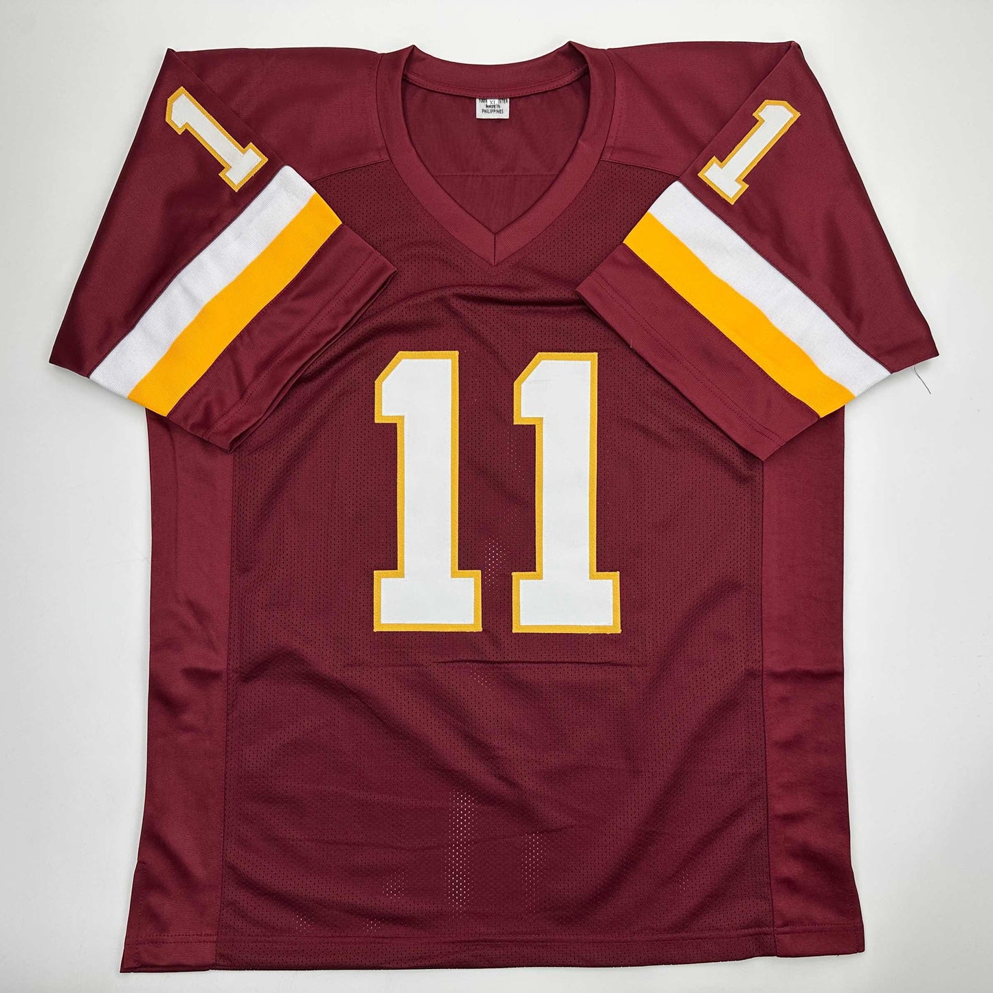 Autographed/Signed Mark Rypien SB XXVI MVP Washington Burgundy Football Jersey Beckett BAS COA