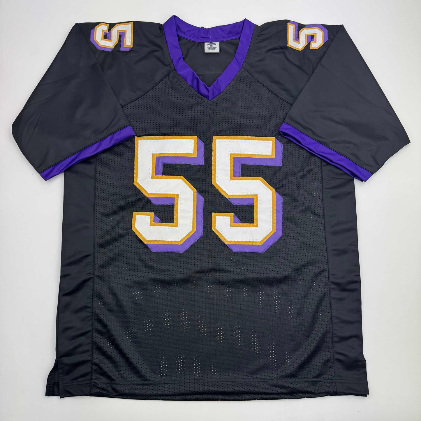 Autographed/Signed Terrell Suggs Baltimore Black Football Jersey JSA COA #2