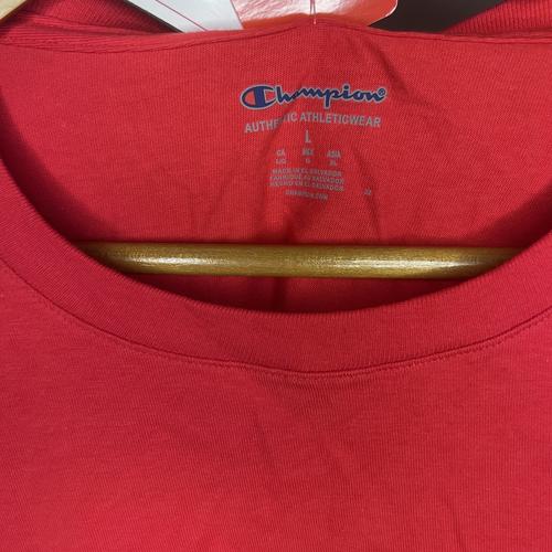Champion mens Classic T-shirt, Classic Script T Shirt, Red, Large US